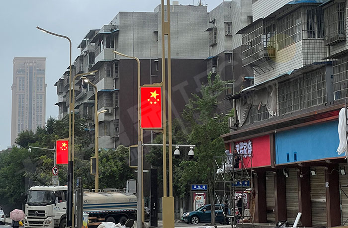 智慧灯杆,LED灯杆屏