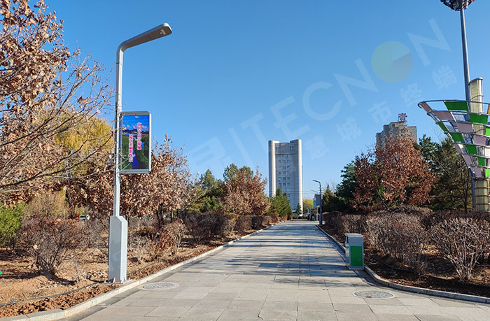 智慧路灯,LED灯杆屏